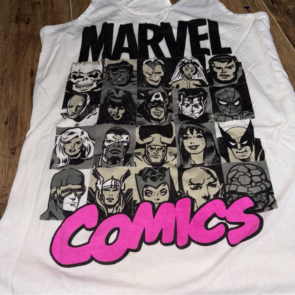 Marvel Comics women’s White Tank Top size small new
